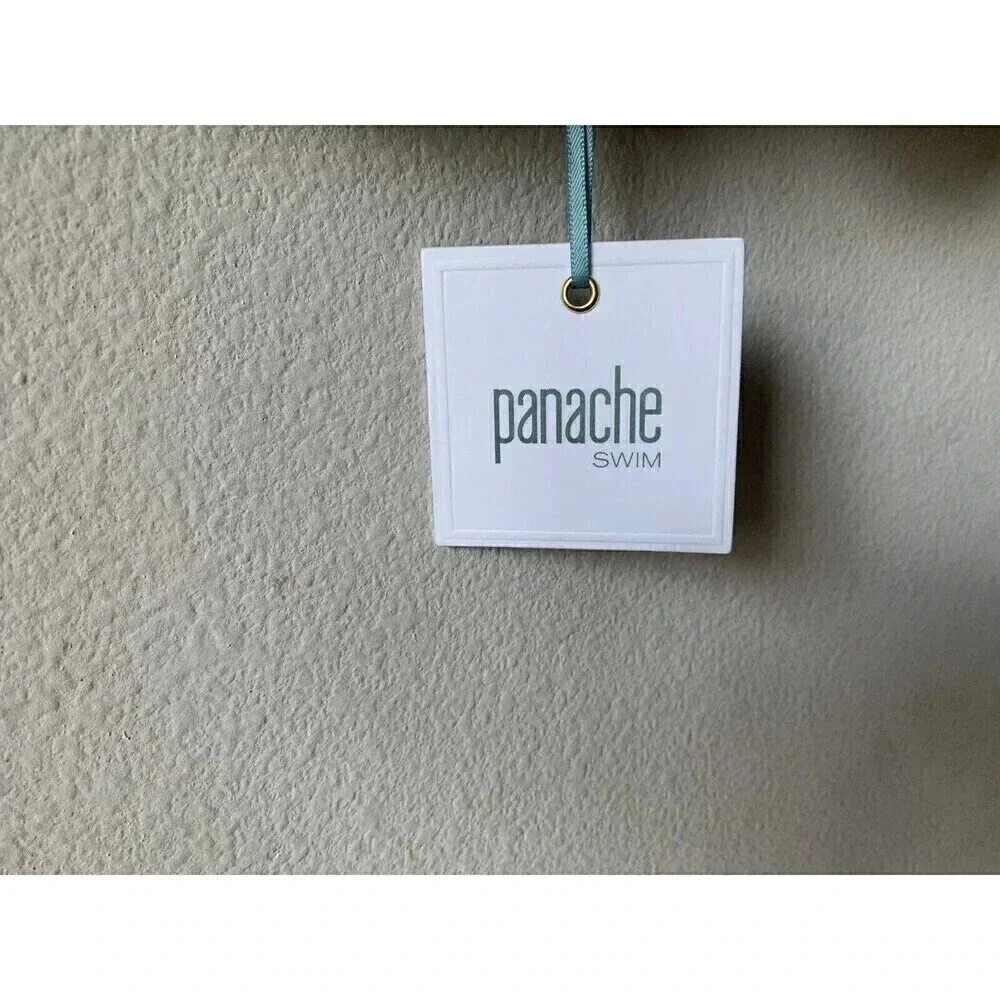 Panache Anya Voyage Bandeau Bikini Swim Top SW1043 Navy/White Size US34D Bra Top